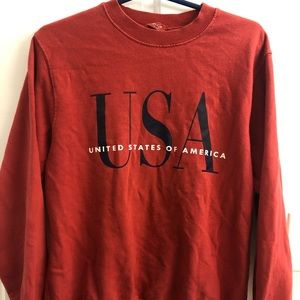 Red Brandy Melville Sweatshirt